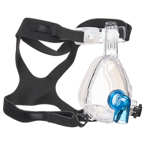 BiTrac® Select NIV Full Face Mask with Interchangeable Standard (SE) Elbow 22mm Female, OmniClip with Silicone Forehead Pad and Head Strap, Adult Large