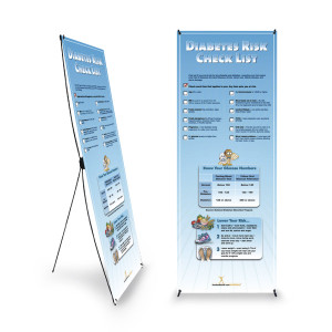 Nasco Diabetes Risk Banner and Stand