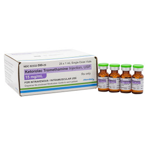 Ketorolac Tromethamine Injection, USP, 15 mg/mL – 25 Vials