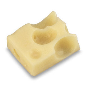 Nasco Swiss Cheese Food Replica – 1 oz Cube