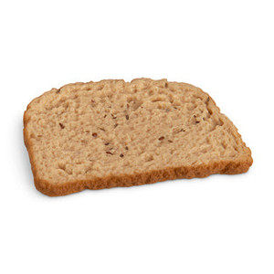 Nasco Whole Grain Bread Slice Food Replica – 1.2 oz