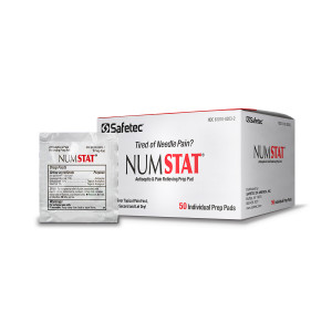 Safetec NumStat Antiseptic & Pain Relieving Prep Pads