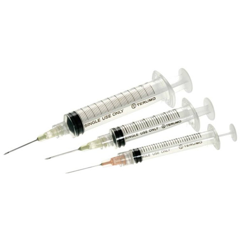 Syringe, 3 cc, w/o Needle, Luer Lock Tip, Sterile