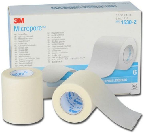 Micropore Surgical Tape, 2" x 10 Yards, Box/6