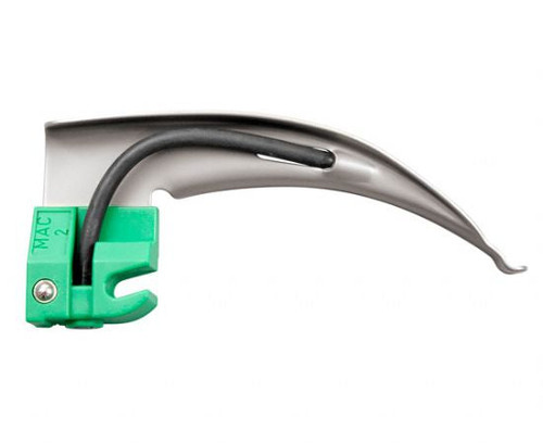 Laryngoscope Blade, Fiber Optic, Macintosh, Size #2, 10/pack