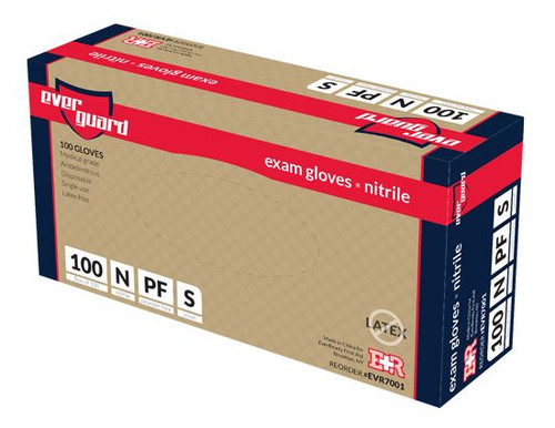 EverGuard Exam Gloves, Nitrile, Large Box of 100