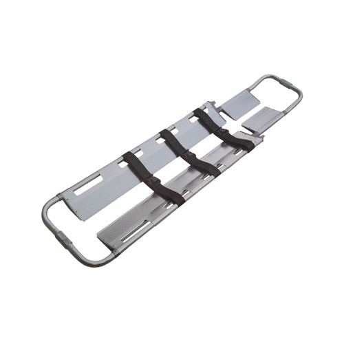 Dixie EMS Aluminum Adjustable Scoop Stretcher with Straps