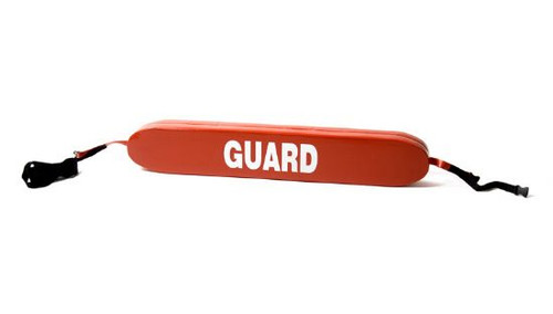 50" LIFEGUARD RESCUE TUBE WITH PLASTIC CLIPS, GUARD LOGO