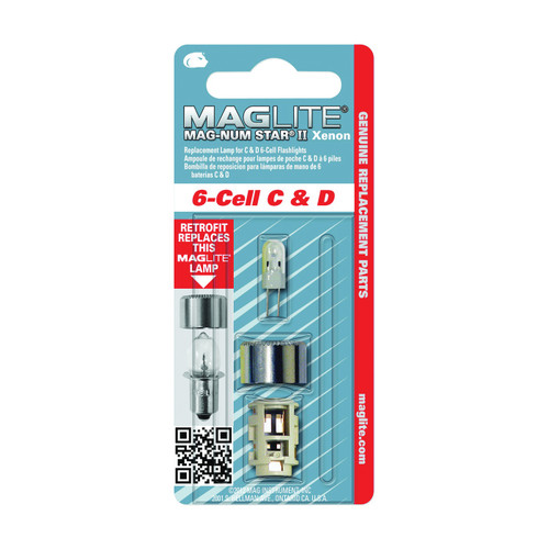 Maglite Replacement Lamp for 6-C Cell/D-Cell Flashlight