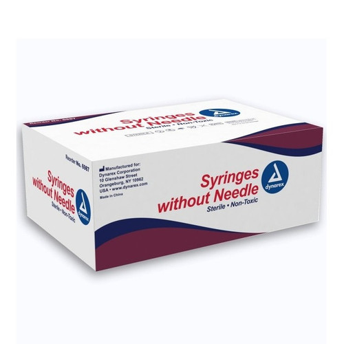 Dynarex Syringe - Luer Slip, 1 cc, 100/Box