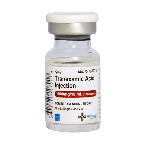 Tranexamic Acid 1,000 mg / 10 mL Injection Vial 10 mL (10/Box)