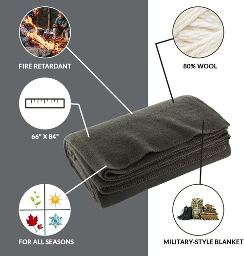Ever Ready First Aid Wool Blanket - Thumbnail 4