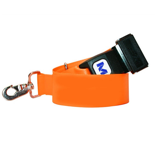 Morrison Medical Nylon Backboard Straps 7' with Metal Push Button Buckle - Orange