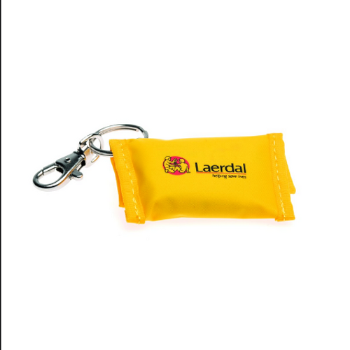 Keyring with Laerdal Face Shield x 25 Yellow