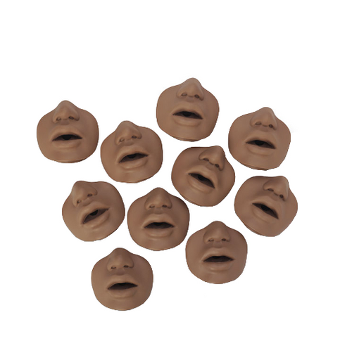 David/Paul African American Channel Mouth/Nosepieces 10 Pk