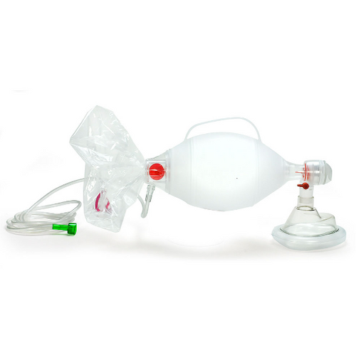 AMBU Bag SPUR II Adult Resuscitator w/Adult Mask, Oxygen Reservoir, & PEEP Valve