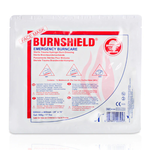 Burnshield Face Masks, 23" x 16" (60 cm x 40 cm)