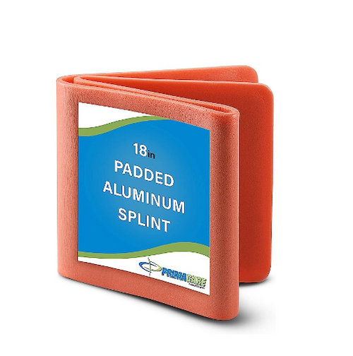 Prima Care Padded Aluminium Padded Splint, 18" Orange