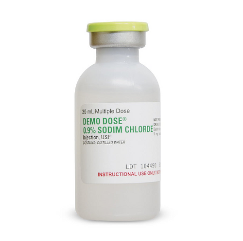 Demo Dose® 0.9% Sodim Chlorde Injection Bacteriostatic - 30 ml
