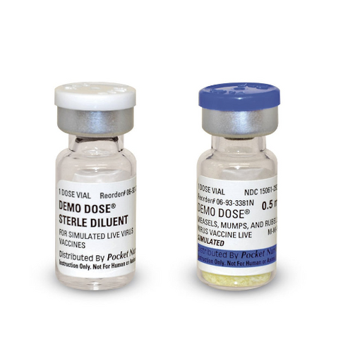 Demo Dose® Measles, Mumps, and Rubella (MMR) A&B - 2 ml