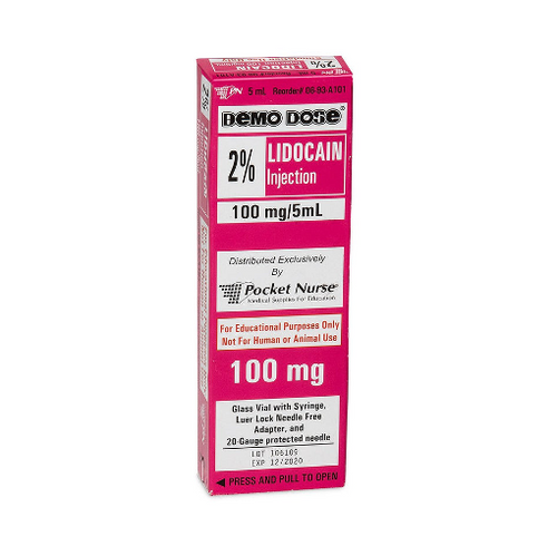 Demo Dose® Simulated Emergency Medication - Lidocain - 5 ml