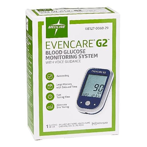 Medline EvenCare G2 Blood Glucose Monitoring Meter