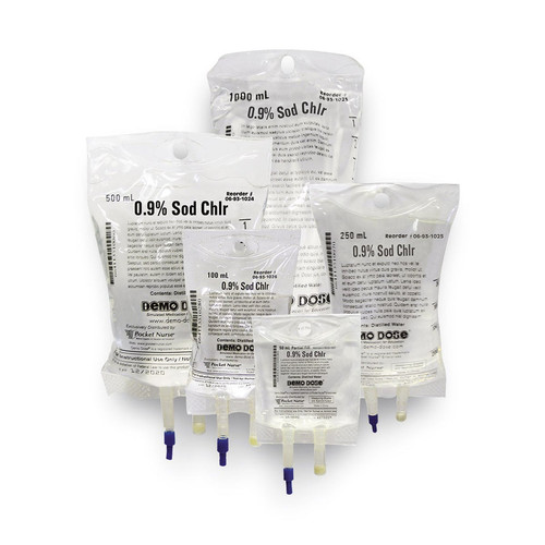Demo Dose® Simulated IV Fluid - 0.9% NaCl - 50 ml