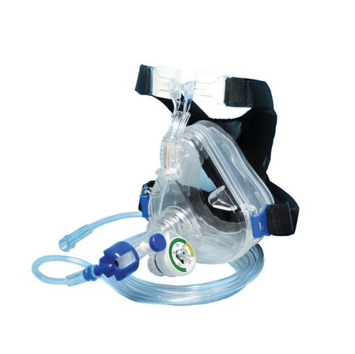 Flow-Safe II Disposable CPAP System With Deluxe Mask & Straight Swivel Port, Large