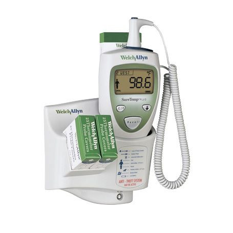 Welch-Allyn Thermometer System Package, M690, 4 ft Oral, White
