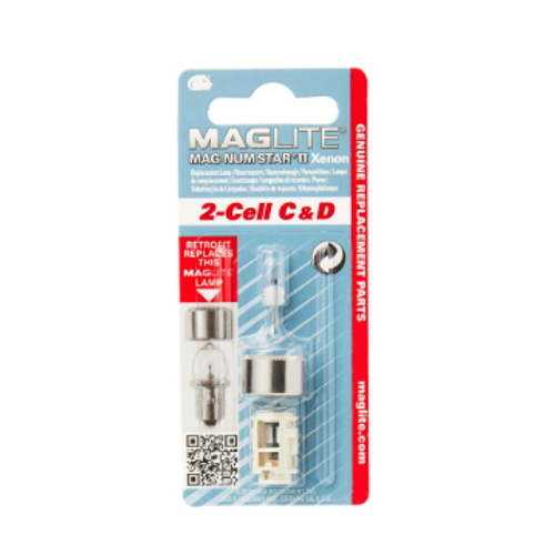Maglite Xenon, 2 Cell C and D Replacement Lamp
