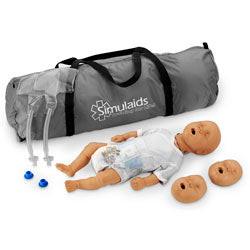 Nasco Kim Newborn CPR Manikin with Carry Bag – Dark