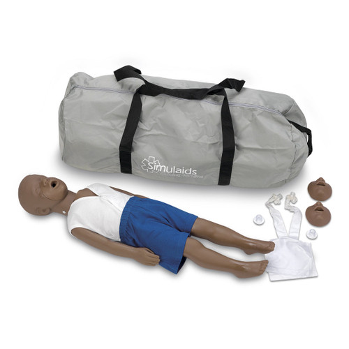 Nasco Kyle 3-Year-Old CPR Manikin with Carry Bag – Dark