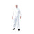 Ever Ready Breathable Microporous Coated Coverall with Hood, No Boot - White