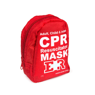 Ever Ready First Aid Adult and Infant CPR Mask Combo Kit - Red - Dixie EMS
