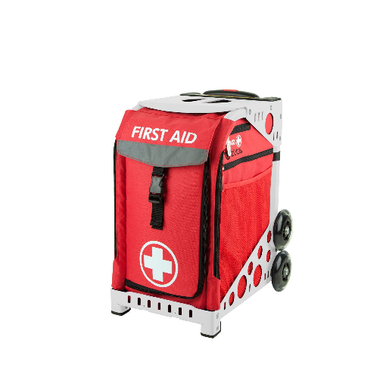 First Aid Unit Mobile Mobile Aid EASY-ROLL Hi-Visibility First Aid Cart