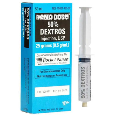 Dextros 50% 50mL- For Training Use Only