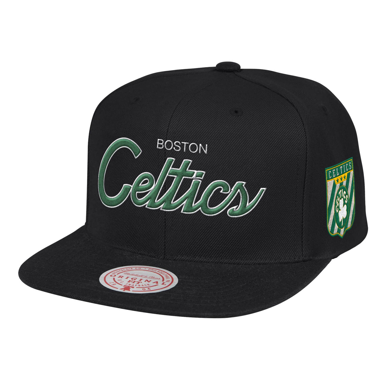 boston celtics script snapback