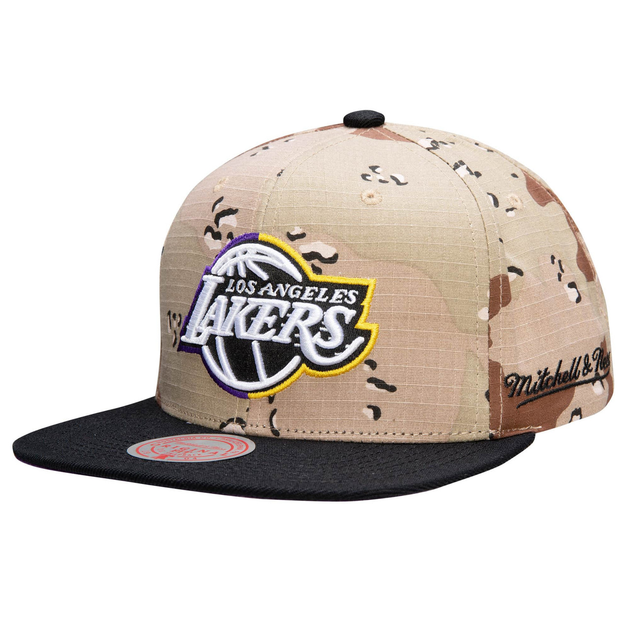 lakers camo snapback