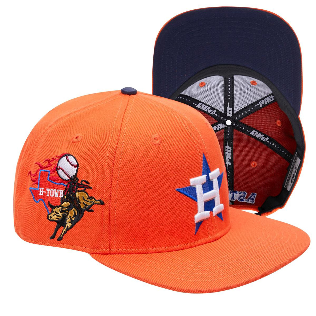 PRO STANDARD HOUSTON ASTROS HOME TOWN WOOL SNAPBACK (MIDNIGHT NAVY