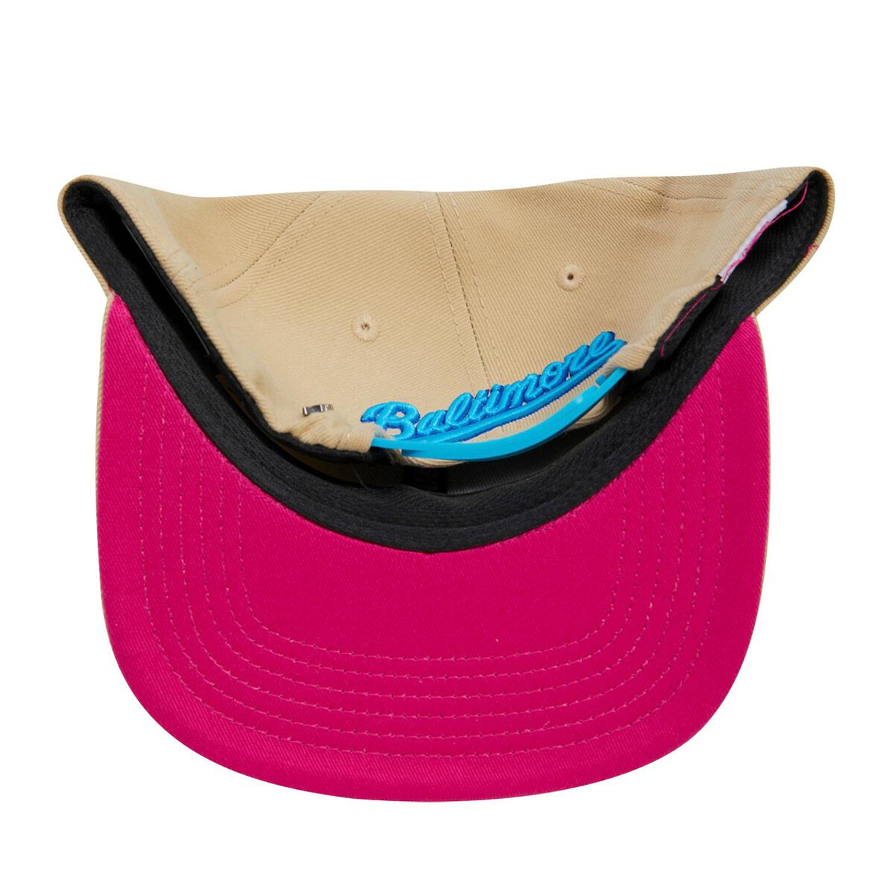 Baltimore Orioles Pro Standard Cooperstown Neon Khaki Wool Snapback Hat