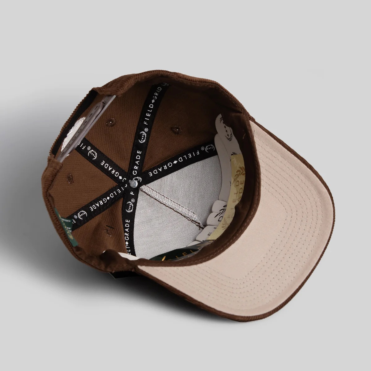 Mocha Brown Hat with Attached Cording Detailing Mocha Hat Clip Duo Set Patented Accessory – SidecarLove main image 2