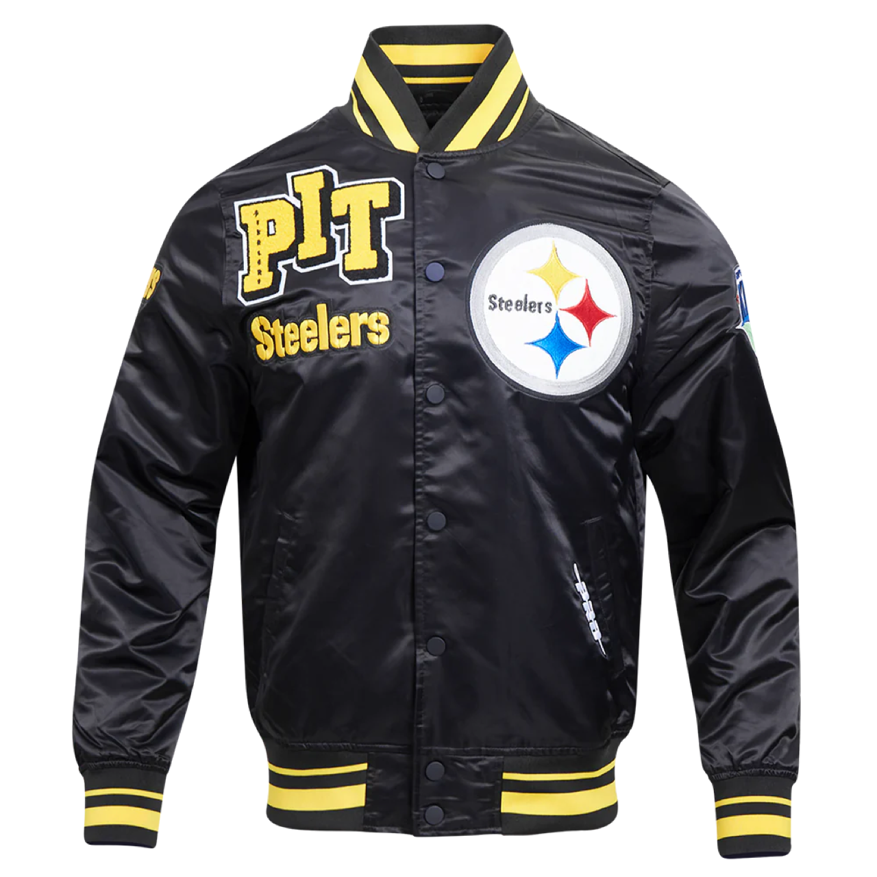 NFL PITTSBURGH STEELERS MASHUP MEN'S RIB SATIN JACKET - SBL