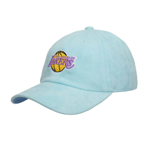 Mitchell & Ness Suede Dad Cap (los angeles lakers purple)