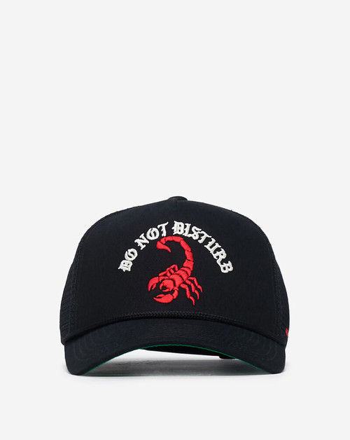 DO NOT DISTURB BLACK TRUCKER HAT