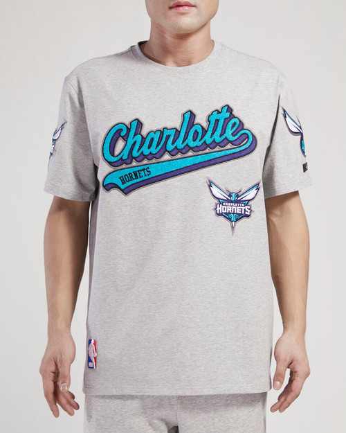 CHARLOTTE HORNETS SCRIPT TAIL SJ TEE