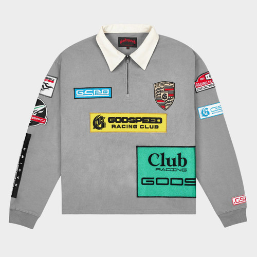 GRC QUARTER ZIP POLO (GREY)