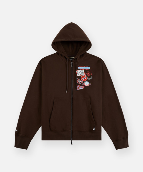 PLANES FULL ZIP PATCH HOODIE