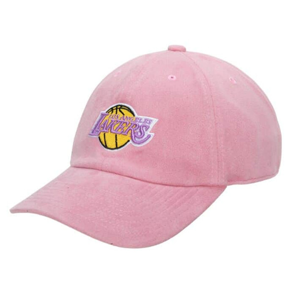 SUEDE(PINK) STRAPBACK HWC LOS ANGELES LAKERS