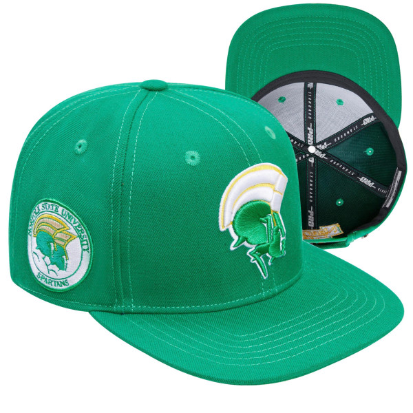 NORFOLK STATE UNIVERSITY CLASSIC WOOL SNAPBACK HAT - KELLY GREEN