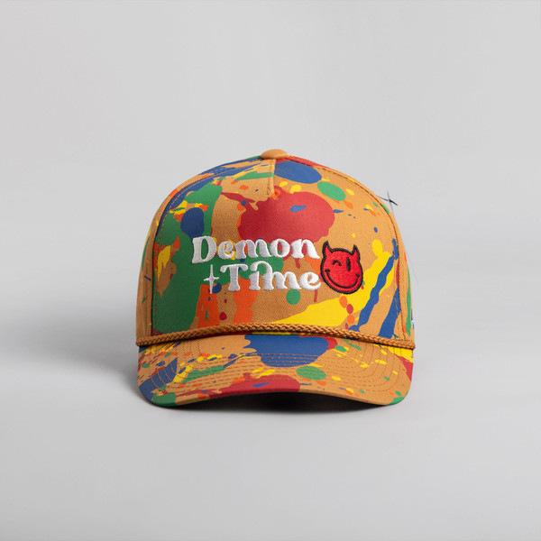 DEMON TIME PRIMARY SPLATTER TRUCKER HAT